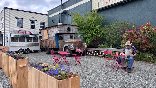 Scène de rue à Sitka